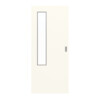 GARANT Feuchtraum-Schiebetür 0105-60 Pearl White Resopal mit Lichtausschnitt LA-5 bandseitig