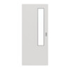 GARANT Feuchtraum-Schiebetür 0160-60 Silver Grey Resopal mit Lichtausschnitt LA-5 schlossseitig