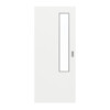 GARANT Feuchtraum-Schiebetür D354-60 Designer White Resopal mit Lichtausschnitt LA-5 schlossseitig