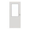 GARANT Feuchtraum-Schiebetür 0160-60 Silver Grey Resopal mit Lichtausschnitt LA-6