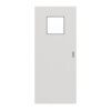 GARANT Feuchtraum-Schiebetür 0160-60 Silver Grey Resopal mit Lichtausschnitt LA-8