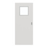 GARANT Feuchtraum-Schiebetür 0160-60 Silver Grey Resopal mit Lichtausschnitt LA-9