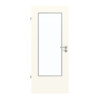GARANT Feuchtraumtür 0105-60 Pearl White Resopal mit Lichtausschnitt LA-DIN
