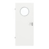 GARANT Feuchtraumtür D354-60 Designer White Resopal mit Lichtausschnitt LA-13