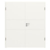 Doppelflügeltür Cofi 04 Premium Weißlack RAL 9016 mit Zarge