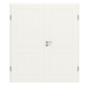 JELD-WEN Doppelflügeltür Contour 2F Brillantweiß ähnl. RAL 9016 ExpertLack mit Zarge