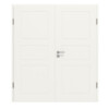 JELD-WEN Doppelflügeltür Contour 3F Brillantweiß ähnl. RAL 9016 ExpertLack mit Zarge