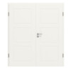 JELD-WEN Doppelflügeltür Contour 3FG Brillantweiß ähnl. RAL 9016 ExpertLack mit Zarge