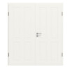 JELD-WEN Doppelflügeltür Contour 4F Brillantweiß ähnl. RAL 9016 ExpertLack mit Zarge