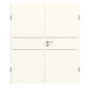 GARANT Doppelflügeltür Corona 832 Pearl White CePaL mit Zarge