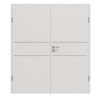 GARANT Doppelflügeltür Corona 832 Silver Grey CePaL mit Zarge