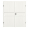 GARANT Doppelflügeltür Corona 832 Authentic Bianco CePaL mit Zarge
