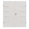 GARANT Doppelflügeltür Corona 834 Silver Grey CePaL mit Zarge