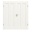 Doppelflügeltür Coso Basic Weißlack RAL 9016 23 mit Zarge