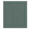CLASSEN Doppelflügeltür Frame 5.5 Uni Green Dekorfolie inkl. Zarge