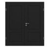 CLASSEN Doppelflügeltür Frame 5.9 Uni Schwarz Dekorfolie inkl. Zarge