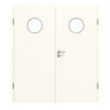 GARANT Doppelflügeltür inkl. Zarge 0105-60 Pearl White CePaL mit Lichtausschnitt LA-12