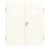 GARANT Doppelflügeltür inkl. Zarge 0105-60 Pearl White CePaL mit Lichtausschnitt LA-7