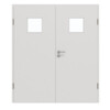 GARANT Doppelflügeltür inkl. Zarge 0160-60 Silver Grey CePaL mit Lichtausschnitt LA-7