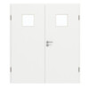 GARANT Doppelflügeltür inkl. Zarge D354-60 Designer White Resopal mit Lichtausschnitt LA-7