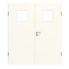GARANT Doppelflügeltür inkl. Zarge 0105-60 Pearl White CePaL mit Lichtausschnitt LA-8