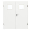 GARANT Doppelflügeltür inkl. Zarge D354-60 Designer White Resopal mit Lichtausschnitt LA-8