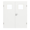 GARANT Doppelflügeltür inkl. Zarge D354-60 Designer White Resopal mit Lichtausschnitt LA-9