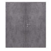 JELD-WEN Doppelflügeltür Trend Concrete Anthrazit DuriTop CPL mit Zarge