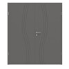 HÖRMANN Doppelflügeltür Groove 53 Staubgrau RAL 7037 Lack DesignLine mit Zarge