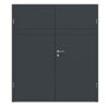 HUGA Doppelflügeltür Signum 78 Anthrazit ähnlich RAL 7016 Lack Concept mit Zarge