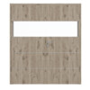HÖRMANN Doppelflügeltür Pure 2 Nordeiche Duradecor DesignLine mit Lichtausschnitt quer mit bündiger Lisene Plain 80-7 mit Zarge