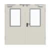 HÖRMANN Innentür-Set 2-flg. Stahl mit Feuerschutzfunktion H3-2 OD mit Lichtausschnitt LA-B2 inkl. Eck- und Ergänzungszarge Vario B53