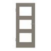 HUGA Innentür Taupe Lack Basic mit Lichtausschnitt LA-11