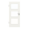 HUGA Innentür Weiß ähnlich RAL 9016 Mattlack Basic mit Lichtausschnitt LA 11