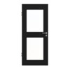 HUGA Innentür Schwarz ähnlich RAL 9005 Mattlack Basic mit Lichtausschnitt LA 12