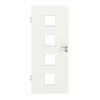 HUGA Innentür Weiß ähnlich RAL 9016 Mattlack Basic mit Lichtausschnitt LA 14