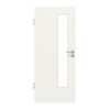 HUGA Innentür Weiß ähnlich RAL 9016 Mattlack Basic mit Lichtausschnitt LA 24 schlossseitig