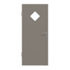 HUGA Innentür Taupe Lack Basic mit Lichtausschnitt LA-6 Raute