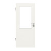 HUGA Innentür Weiß ähnlich RAL 9016 Lack Basic mit Lichtausschnitt LA 7