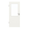 HUGA Innentür Weiß ähnlich RAL 9016 Mattlack Basic mit Lichtausschnitt LA 7