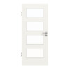 HUGA Innentür Weiß ähnlich RAL 9016 Mattlack Basic mit Lichtausschnitt LA 9