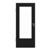 HUGA Innentür Schwarz ähnlich RAL 9005 Mattlack Basic mit Lichtausschnitt LA-DIN