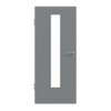 HÖRMANN Innentür Ultramatt Staubgrau Duradecor Proline Concepto mit Lichtausschnitt LA 24 mittig