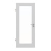 JELD-WEN Innentür Contour 1F Nickelgrau ähnl. RAL 7047 ExpertLack mit Lichtausschnitt LA-1G
