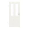 JELD-WEN Innentür Contour 4F Brillantweiß ähnl. RAL 9016 ExpertLack mit Lichtausschnitt LA-2G