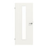 Innentür-Set Glatt Premium Weißlack RAL 9016 reverse mit Lichtausschnitt LA-02 mit Zarge und Drücker