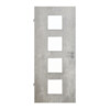 JELD-WEN Innentür Trend Concrete Hell Optima DuriTop CPL mit Lichtausschnitt LÖ-14