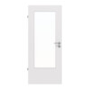 JELD-WEN Innentür Grauweiß Optima DuriTop CPL mit Lichtausschnitt LÖ-23