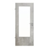 JELD-WEN Innentür Trend Concrete Hell Optima DuriTop CPL mit Lichtausschnitt LÖ-23