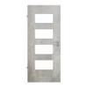 JELD-WEN Innentür Trend Concrete Hell Optima DuriTop CPL mit Lichtausschnitt LÖ-40